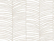 York Wallcoverings Cascade Palm Taupe Chic Tropics Peel + Stick Wallpaper