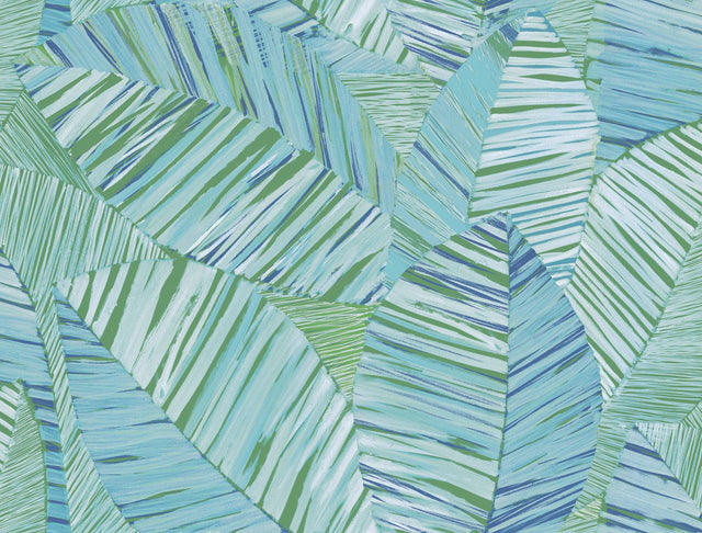 York Wallcoverings Crown Canopy Blue Palm Peel + Stick Wallpaper