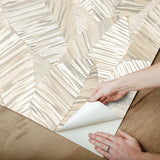 York Wallcoverings Crown Canopy Neutral Palm Peel + Stick Wallpaper