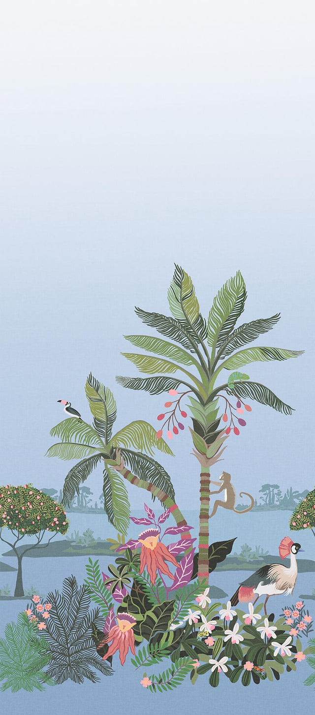 York Wallcoverings Tropical Lagoon Lush Premium Peel + Stick Wall Mural