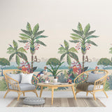 York Wallcoverings Tropical Lagoon Earthy Premium Peel + Stick Wall Mural