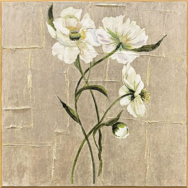Paragon A New Bloom I White 25 X 25 X 2 Wall Art