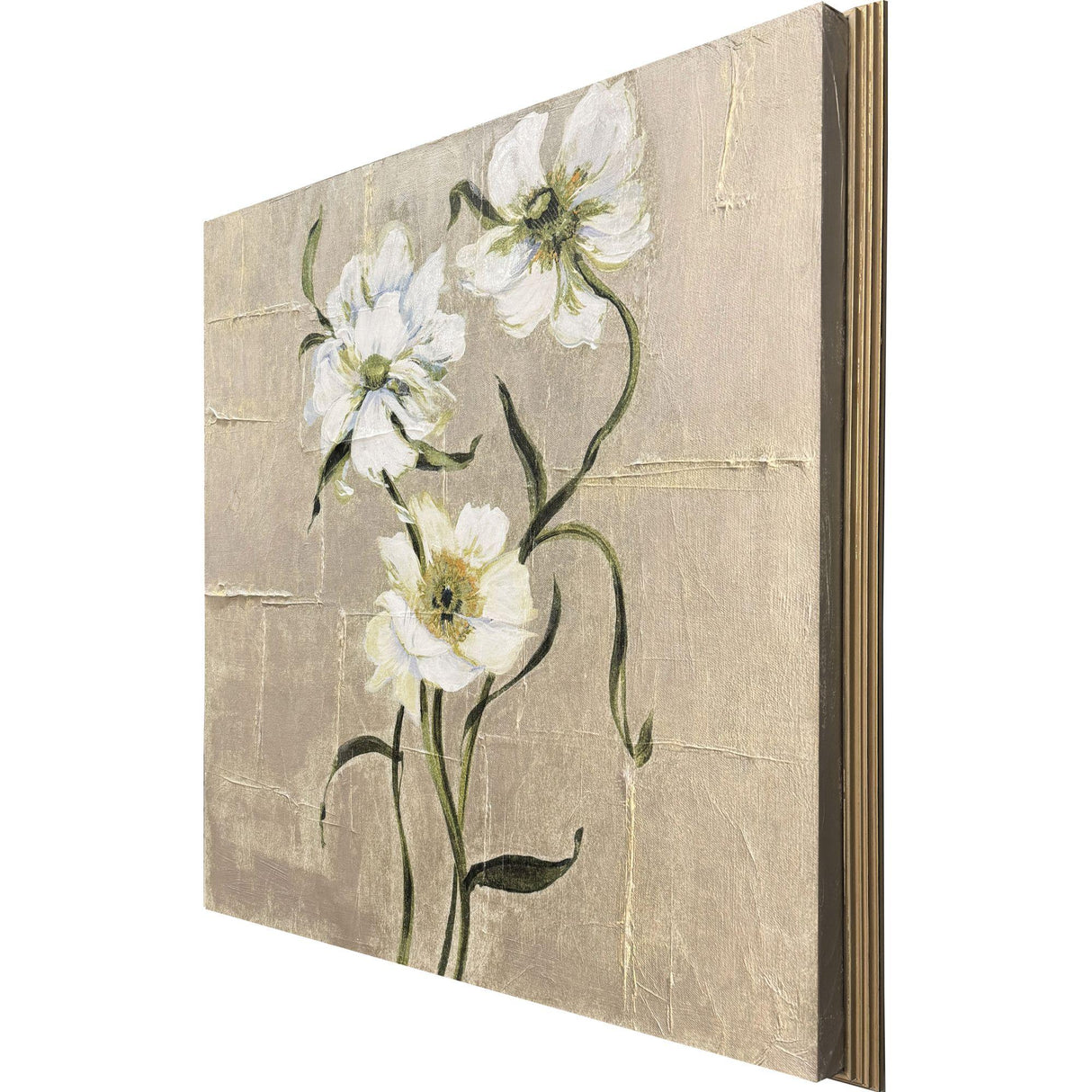 Paragon A New Bloom II White 25 X 25 X 2 Wall Art