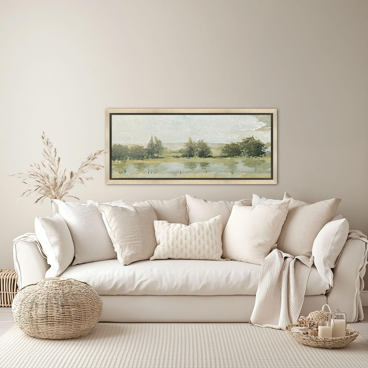 Paragon Peaceful Afternoon Green 27 X 62 X 2 Wall Art