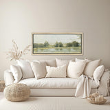 Paragon Peaceful Afternoon Green 27 X 62 X 2 Wall Art