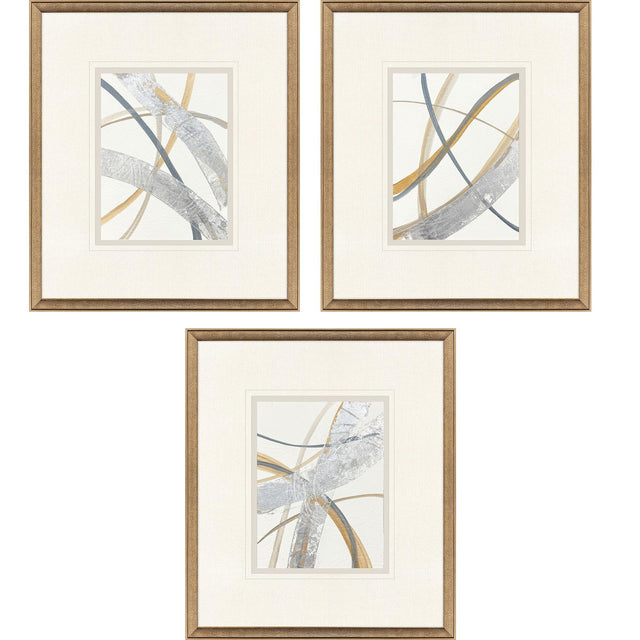 Paragon Crossing Paths I S/3 Blue 23 X 20 X 2 Wall Art