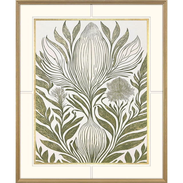 Paragon Budding Botanical Green 50 X 42 X 2 Wall Art