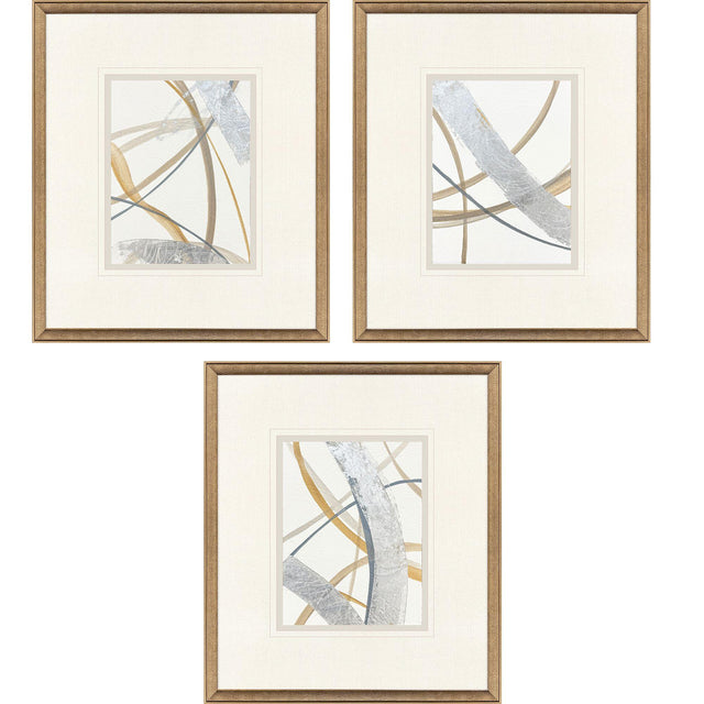 Paragon Crossing Paths II S/3 Blue 23 X 20 X 2 Wall Art