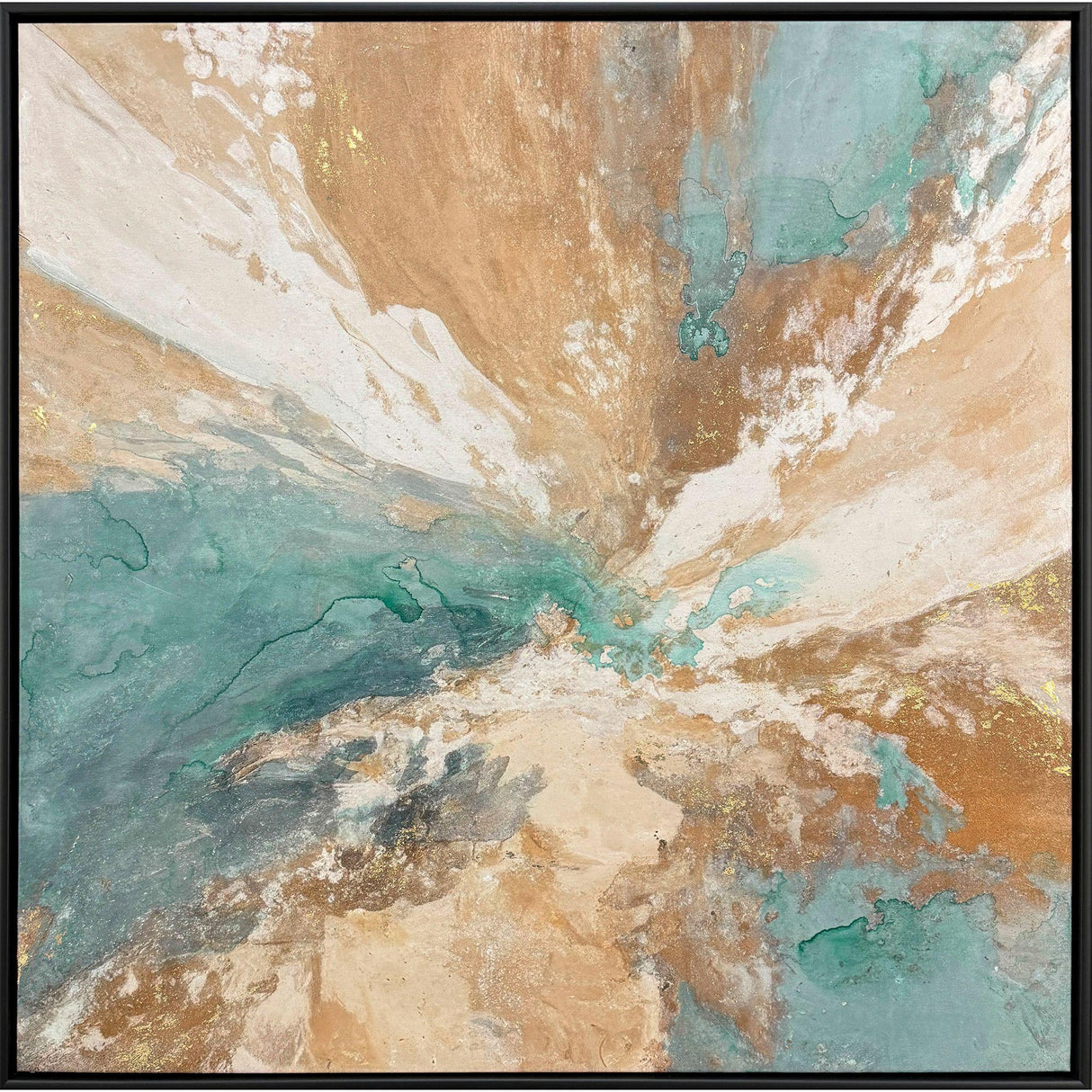 Paragon Tranquil Blend Turquoise 50 X 50 X 2 Wall Art