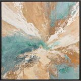 Paragon Tranquil Blend Turquoise 50 X 50 X 2 Wall Art