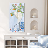 Paragon Crowned Crane II Blue 48 X 24 X 4 Wall Hanging