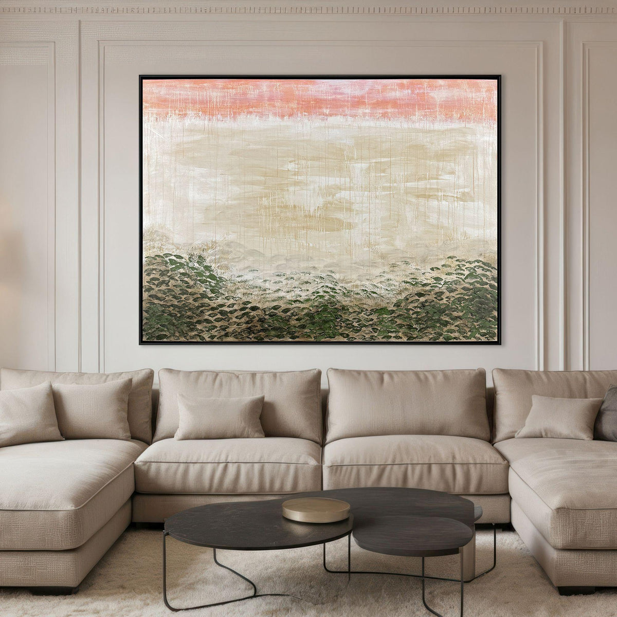 Paragon Ouachita Sunrise Beige 57 X 74 X 2 Wall Art