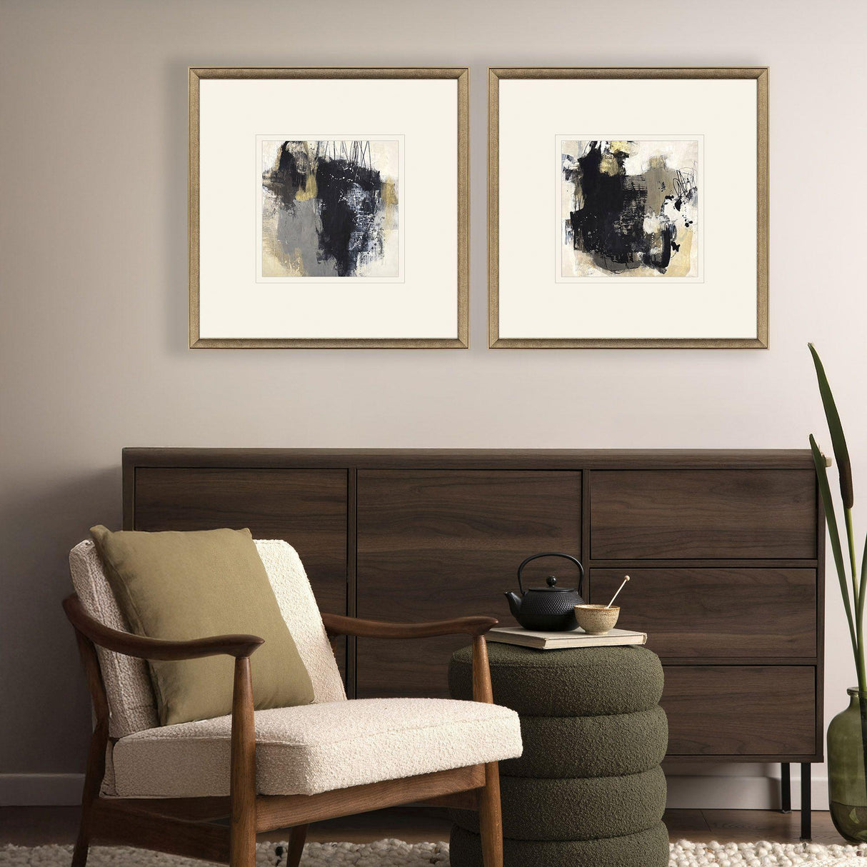 Paragon Peaceful Challenge I S/2 Black 21 X 21 X 2 Wall Art