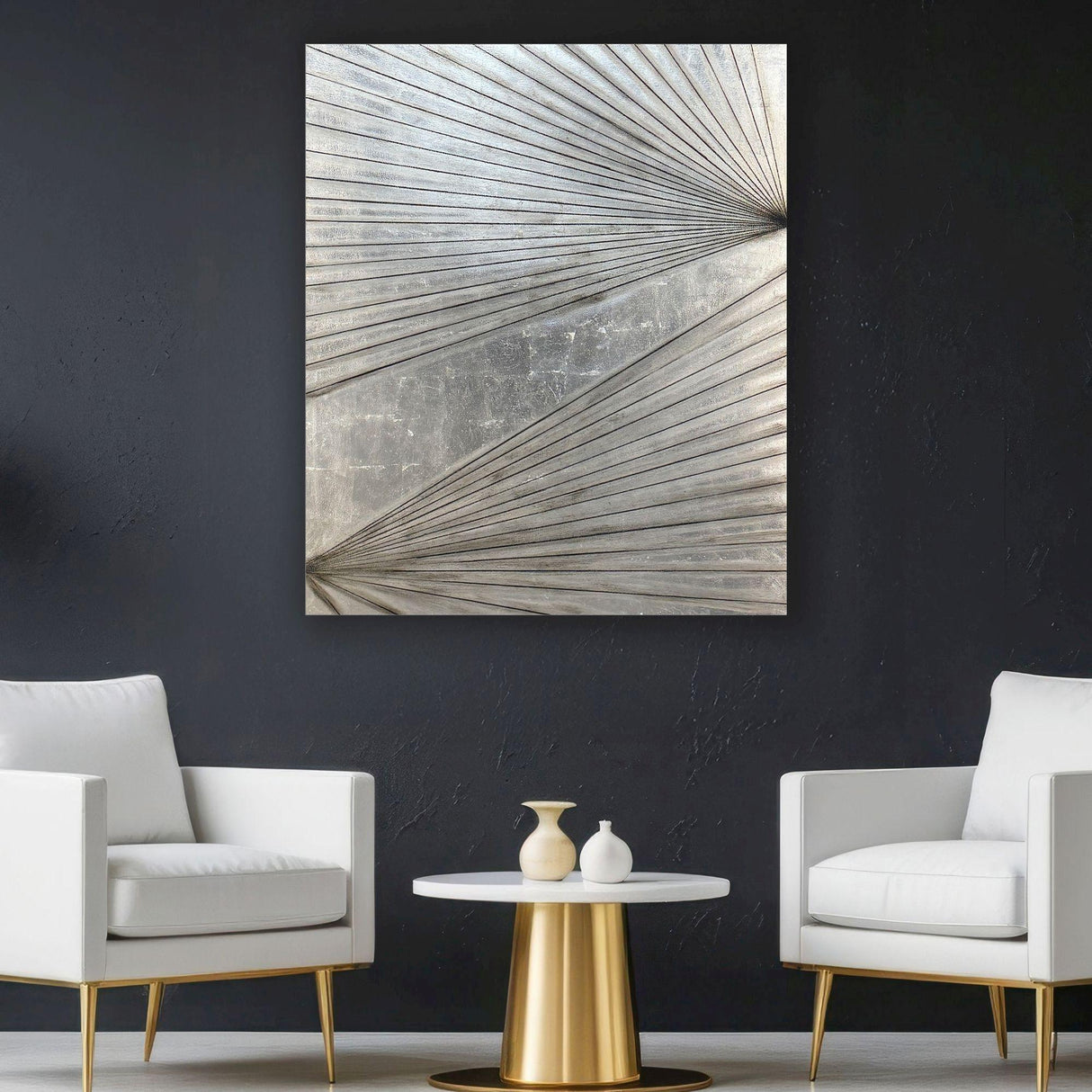 Paragon Enigma in Silver I Beige 58 X 48 X 4 Wall Hanging
