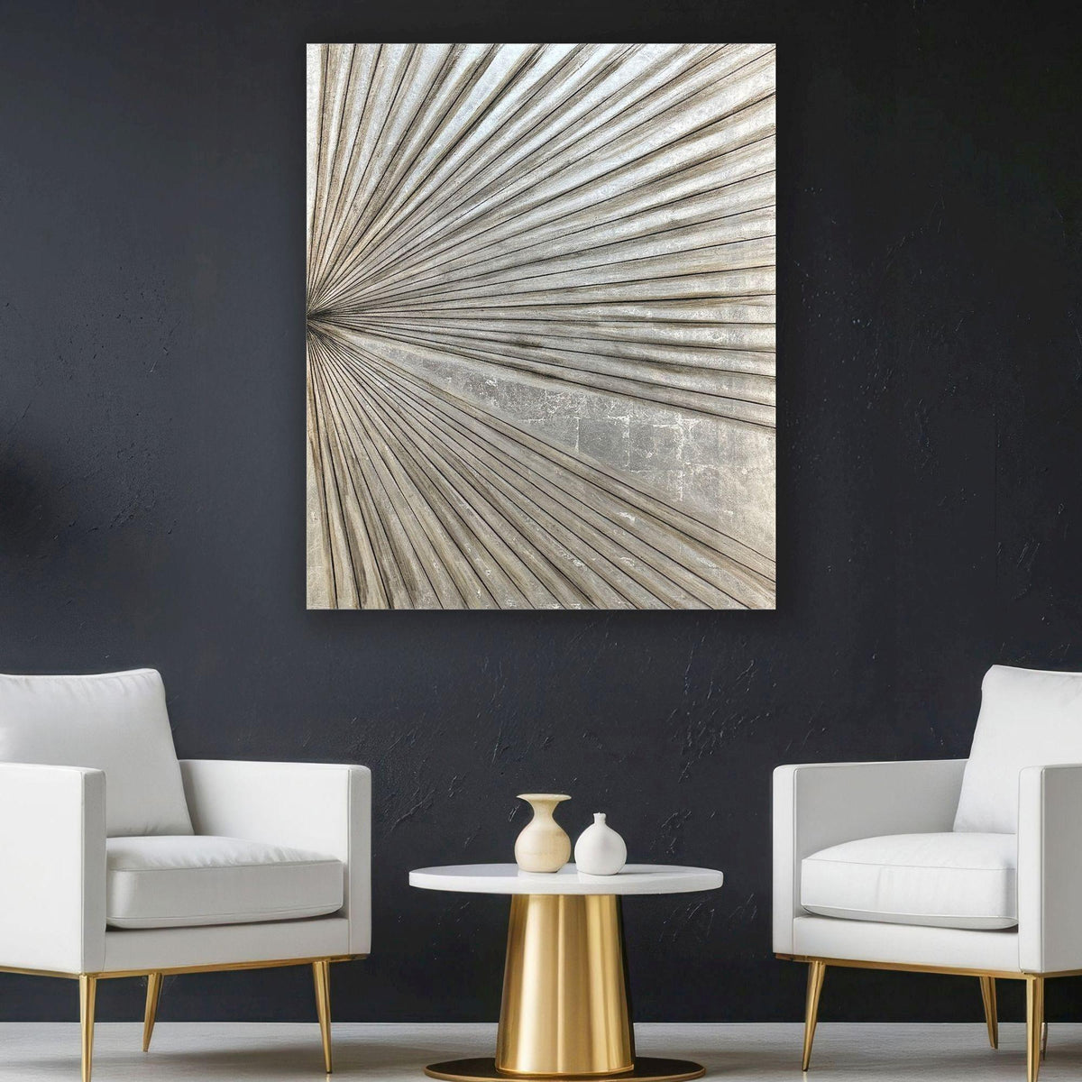 Paragon Enigma in Silver II Beige 58 X 48 X 4 Wall Hanging
