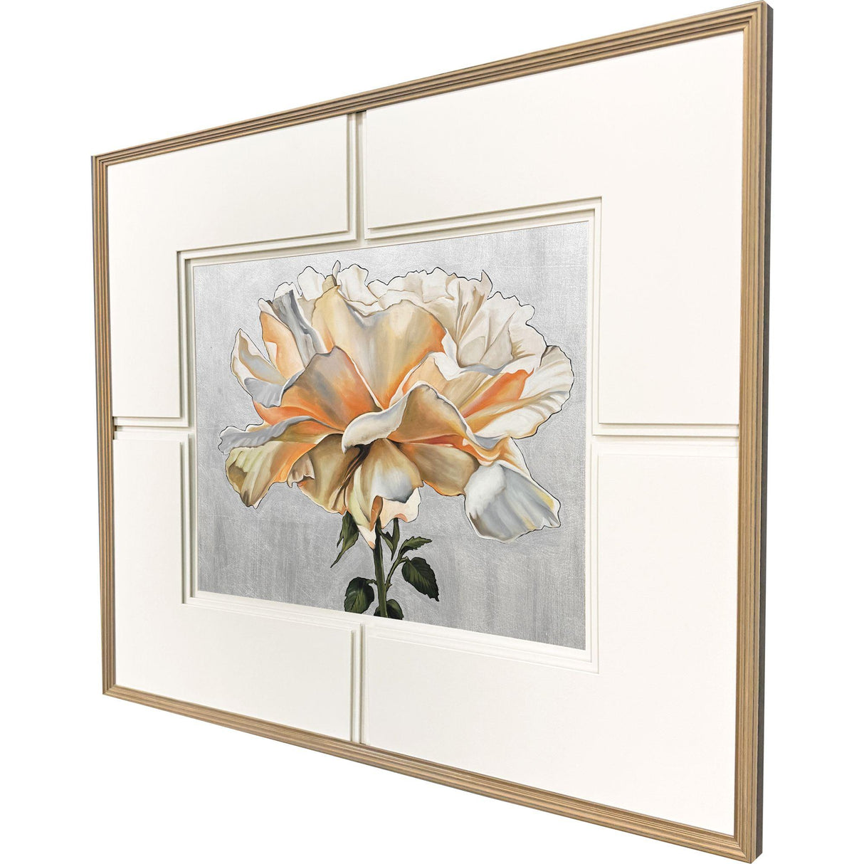 Paragon A Rose is a Rose White 42 X 48 X 2 Wall Art