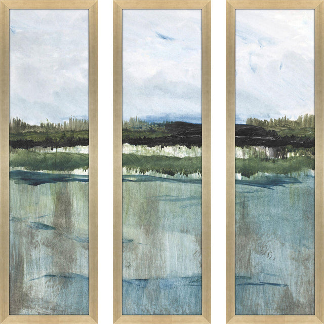 Paragon Northwest Naturescape S/3 Blue 51 X 15 X 2 Wall Art