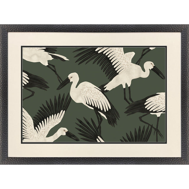 Paragon Stork Storm - Swoop Green 29 X 39 X 2 Wall Art