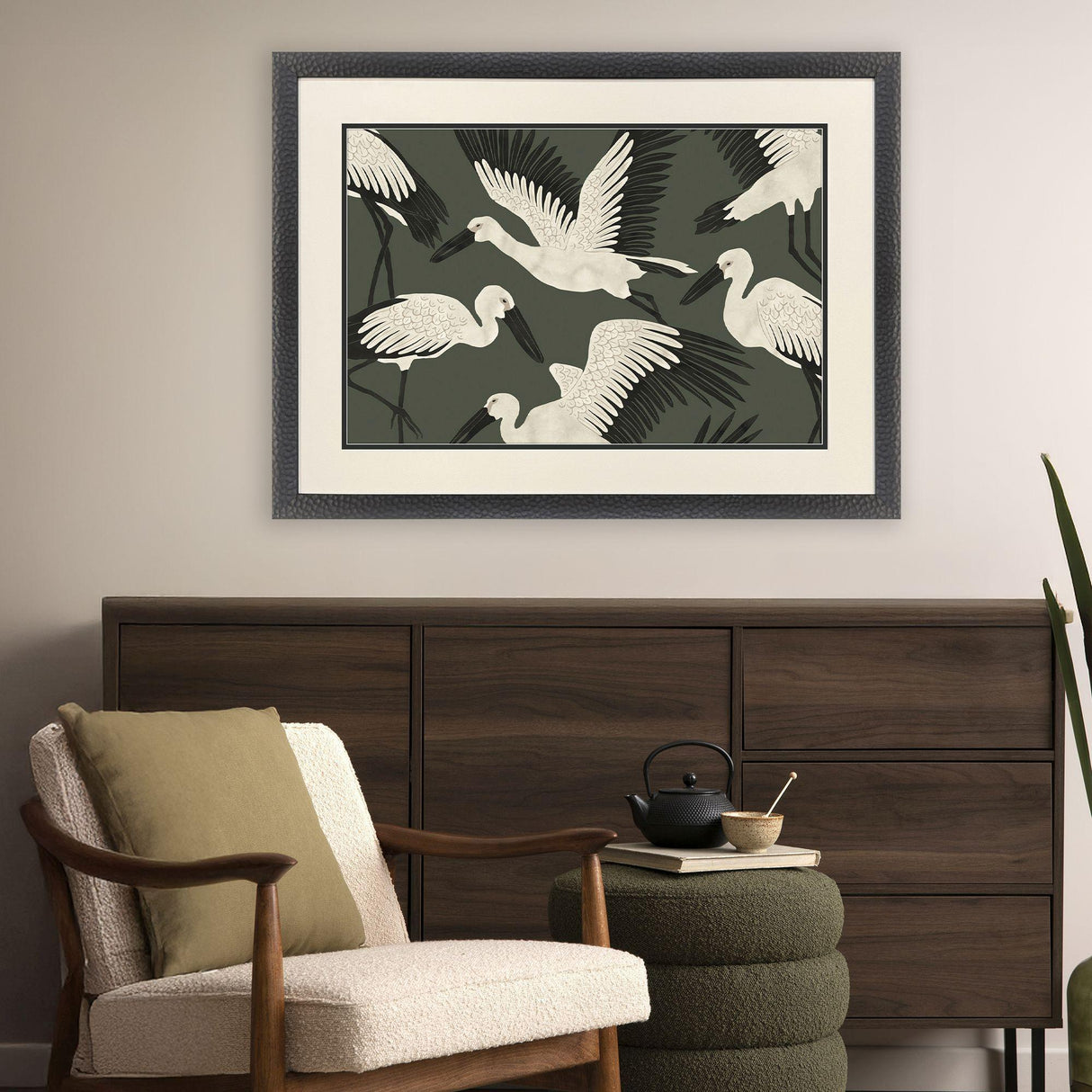 Paragon Stork Storm - Soar Green 29 X 39 X 2 Wall Art