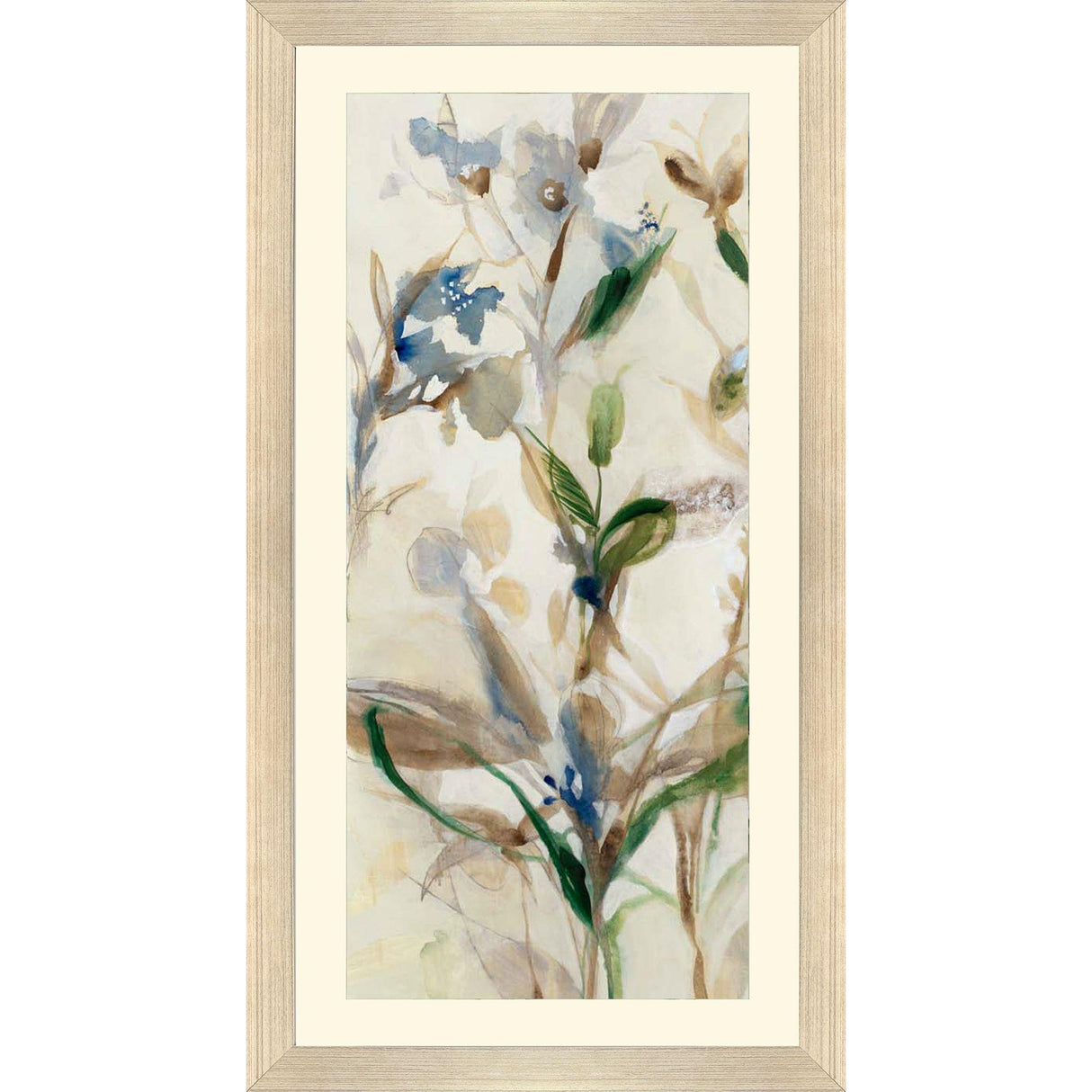Paragon Wild Grasses Left Blue 43 X 23 X 2 Wall Art