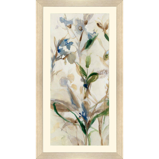 Paragon Wild Grasses Left Blue 43 X 23 X 2 Wall Art