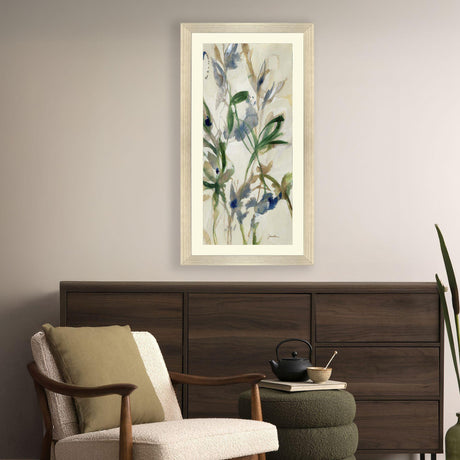 Paragon Wild Grasses Right Blue 43 X 23 X 2 Wall Art