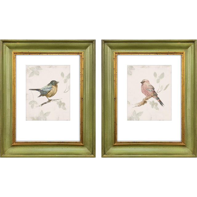 Paragon Bird Scene S/2 Green 21 X 17 X 2 Wall Art