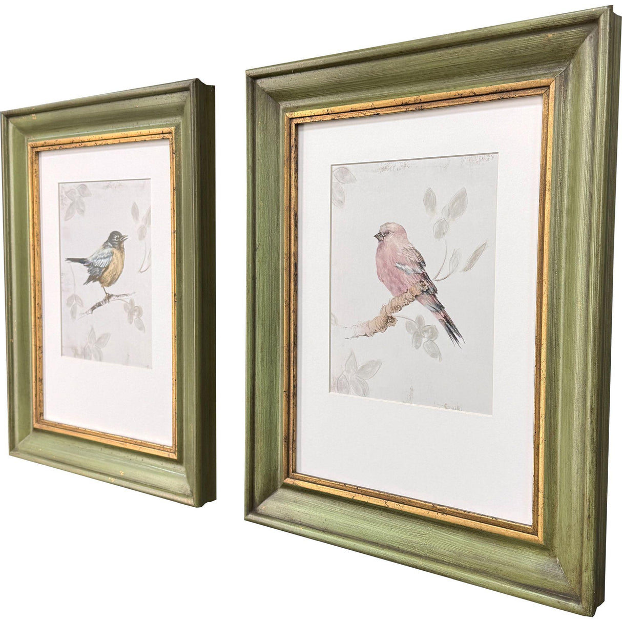 Paragon Bird Scene S/2 Green 21 X 17 X 2 Wall Art
