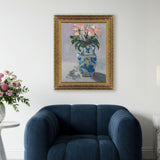 Paragon Winter Roses Blue 48 X 38 X 3 Wall Art