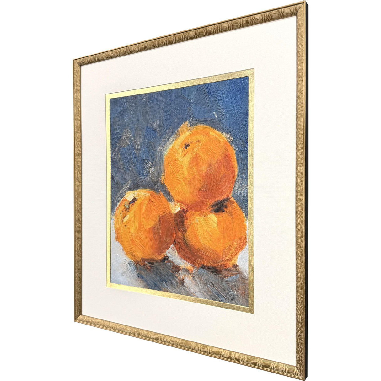 Paragon Orange Stack Blue 29 X 25 X 2 Wall Art
