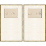 Paragon Harbor Sketch S/2 Brown 32 X 19 X 2 Wall Art