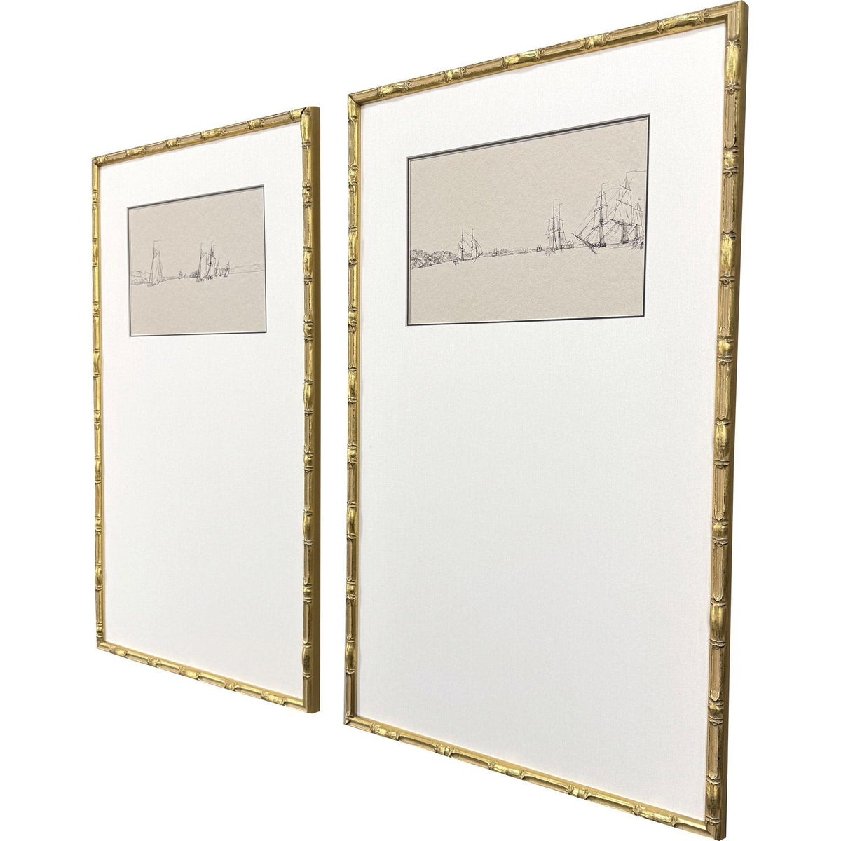 Paragon Harbor Sketch S/2 Brown 32 X 19 X 2 Wall Art