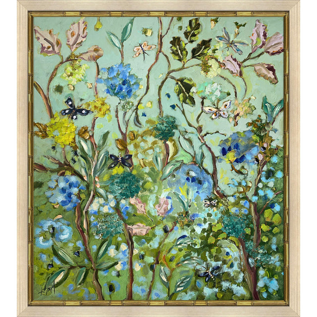 Paragon Insects & Vines Blue 44 X 39 X 2 Wall Art