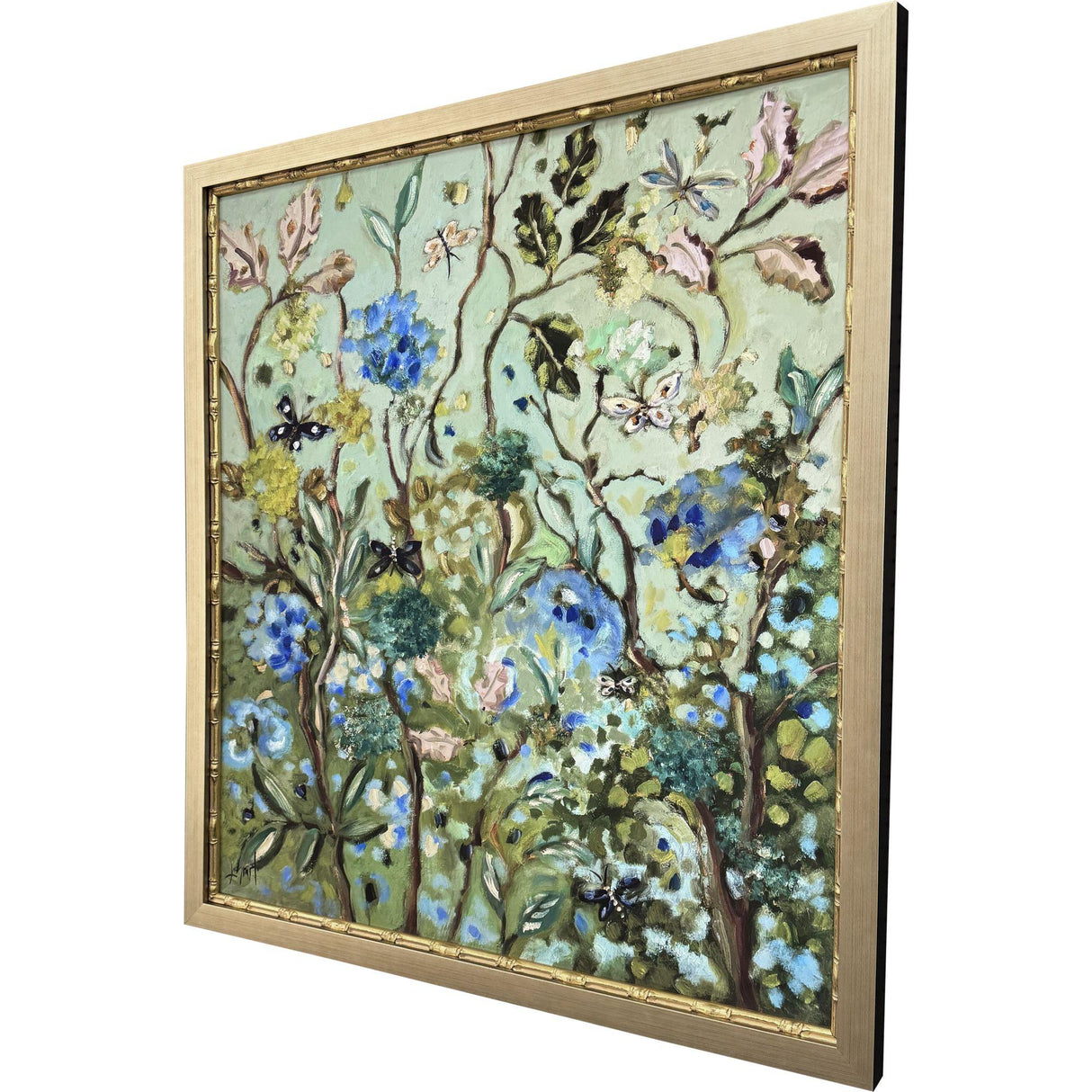 Paragon Insects & Vines Blue 44 X 39 X 2 Wall Art