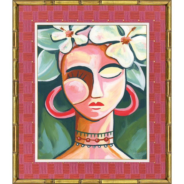 Paragon Portrait in the Tropic Pink 27 X 23 X 2 Wall Art