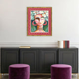 Paragon Portrait in the Tropic Pink 27 X 23 X 2 Wall Art