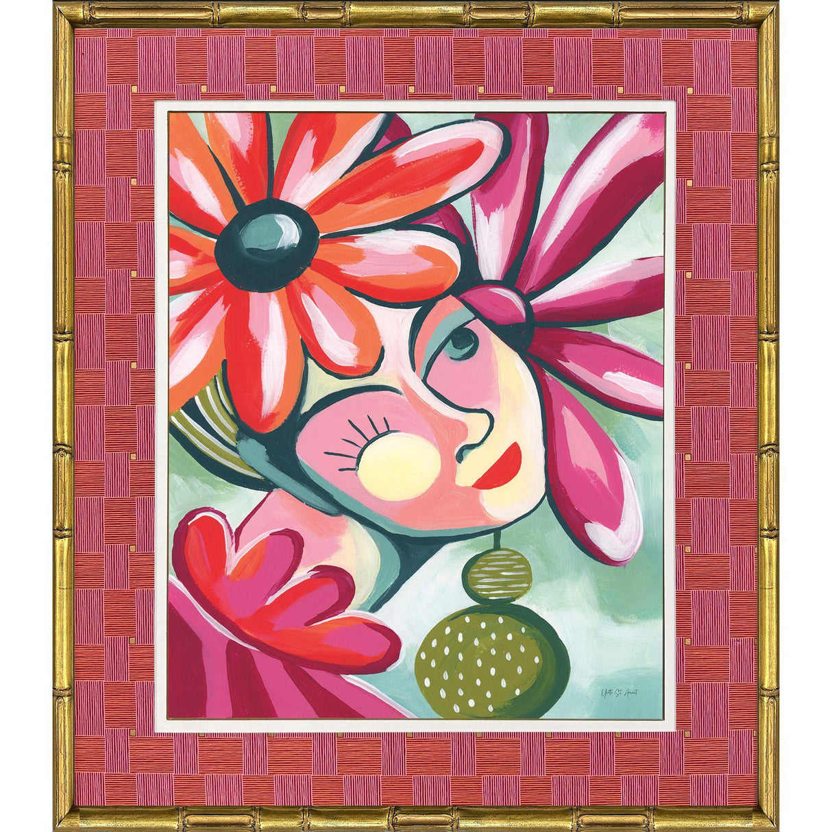 Paragon Jolie Pink 27 X 23 X 2 Wall Art