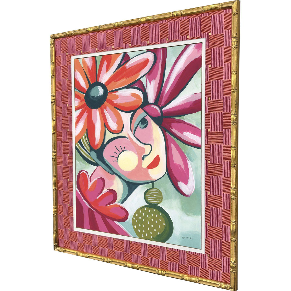 Paragon Jolie Pink 27 X 23 X 2 Wall Art