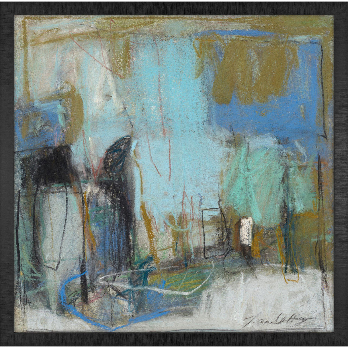 Paragon Blue Bell Blue Blue 39 X 39 X 2 Wall Art