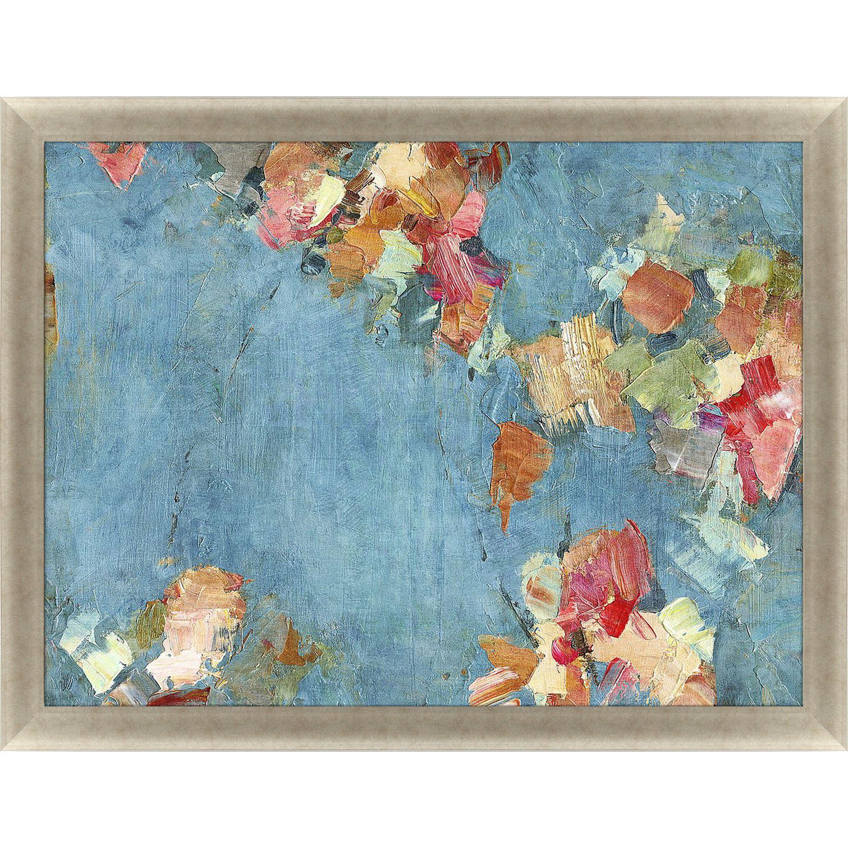 Paragon Fleur Blue 41 X 53 X 2 Wall Art