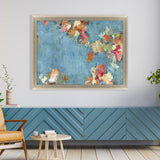 Paragon Fleur Blue 41 X 53 X 2 Wall Art