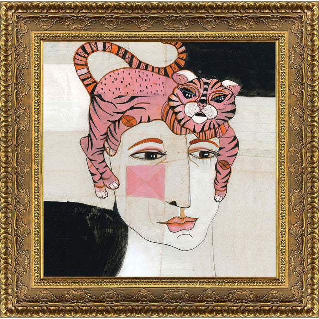Paragon Cat Hair Pink 42 X 42 X 3 Wall Art