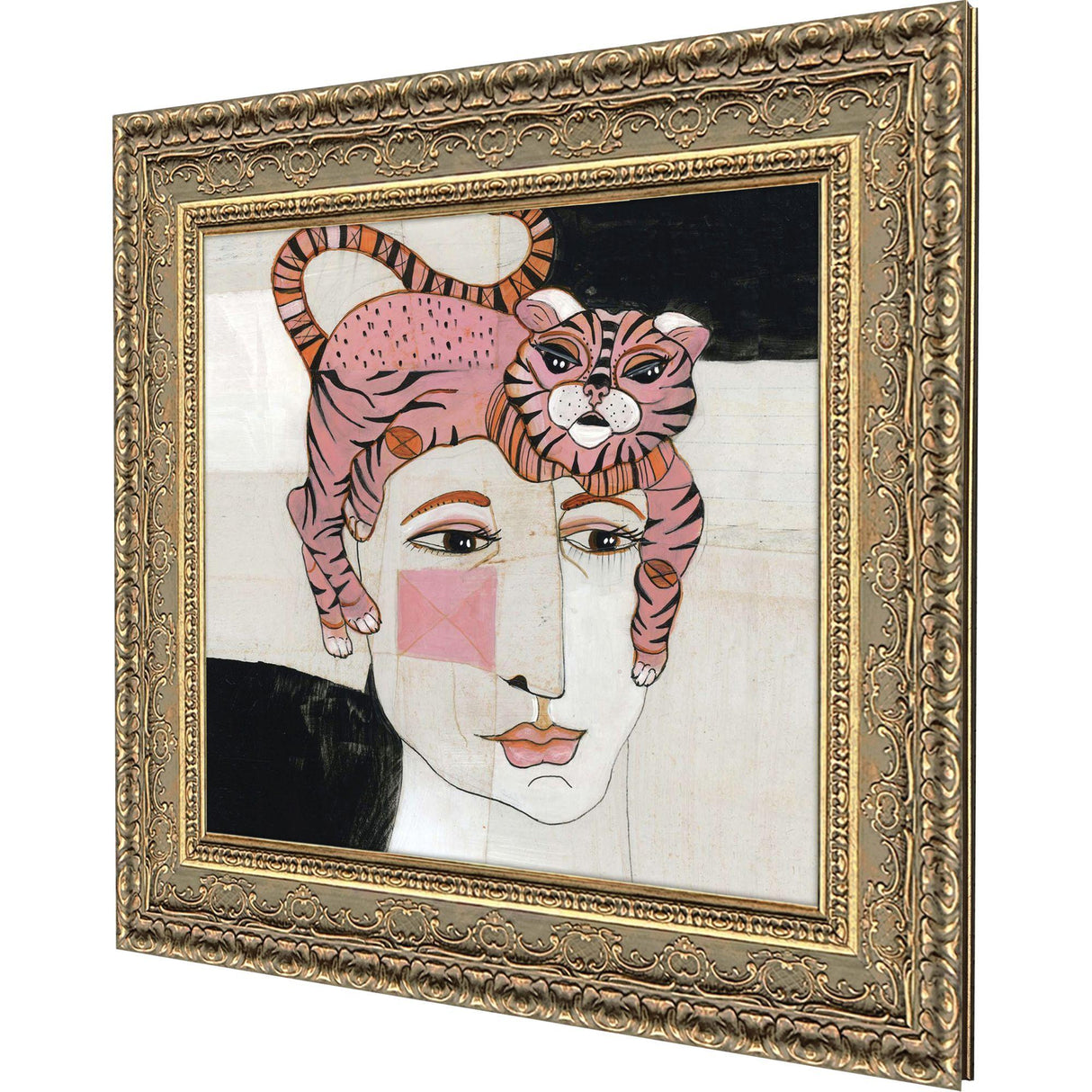 Paragon Cat Hair Pink 42 X 42 X 3 Wall Art