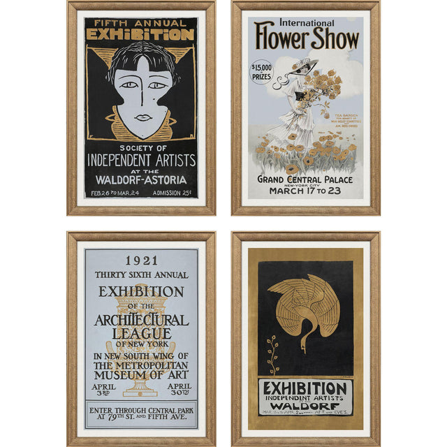 Paragon Ephemera S/4 Black 19 X 13 X 2 Wall Art