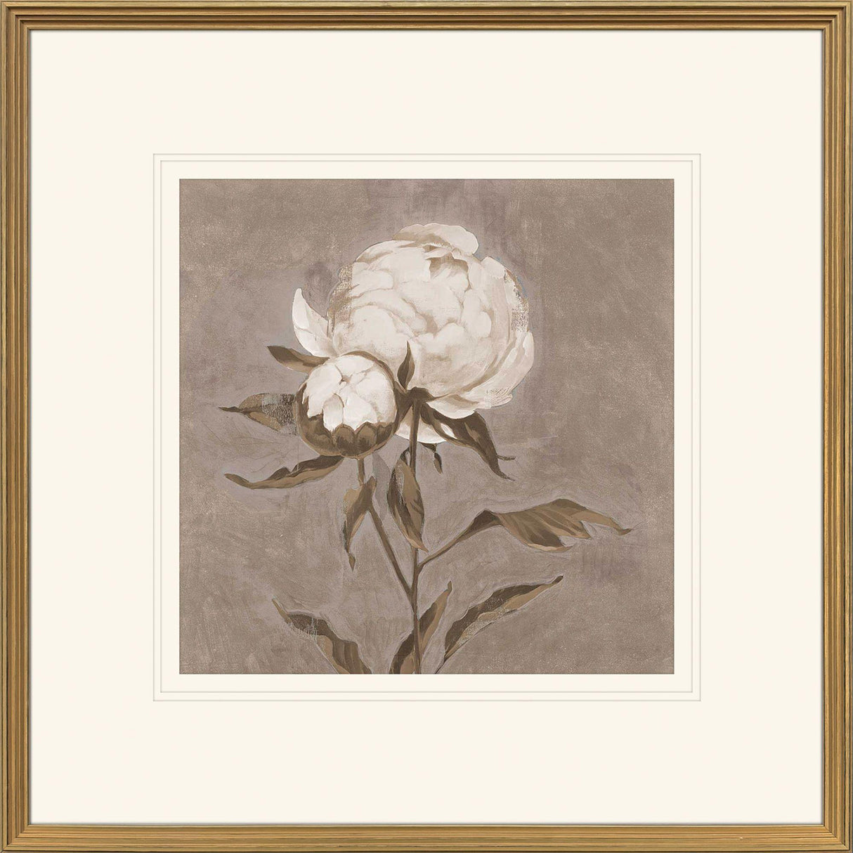 Paragon Pretty as a Peony II Beige 34 X 34 X 2 Wall Art