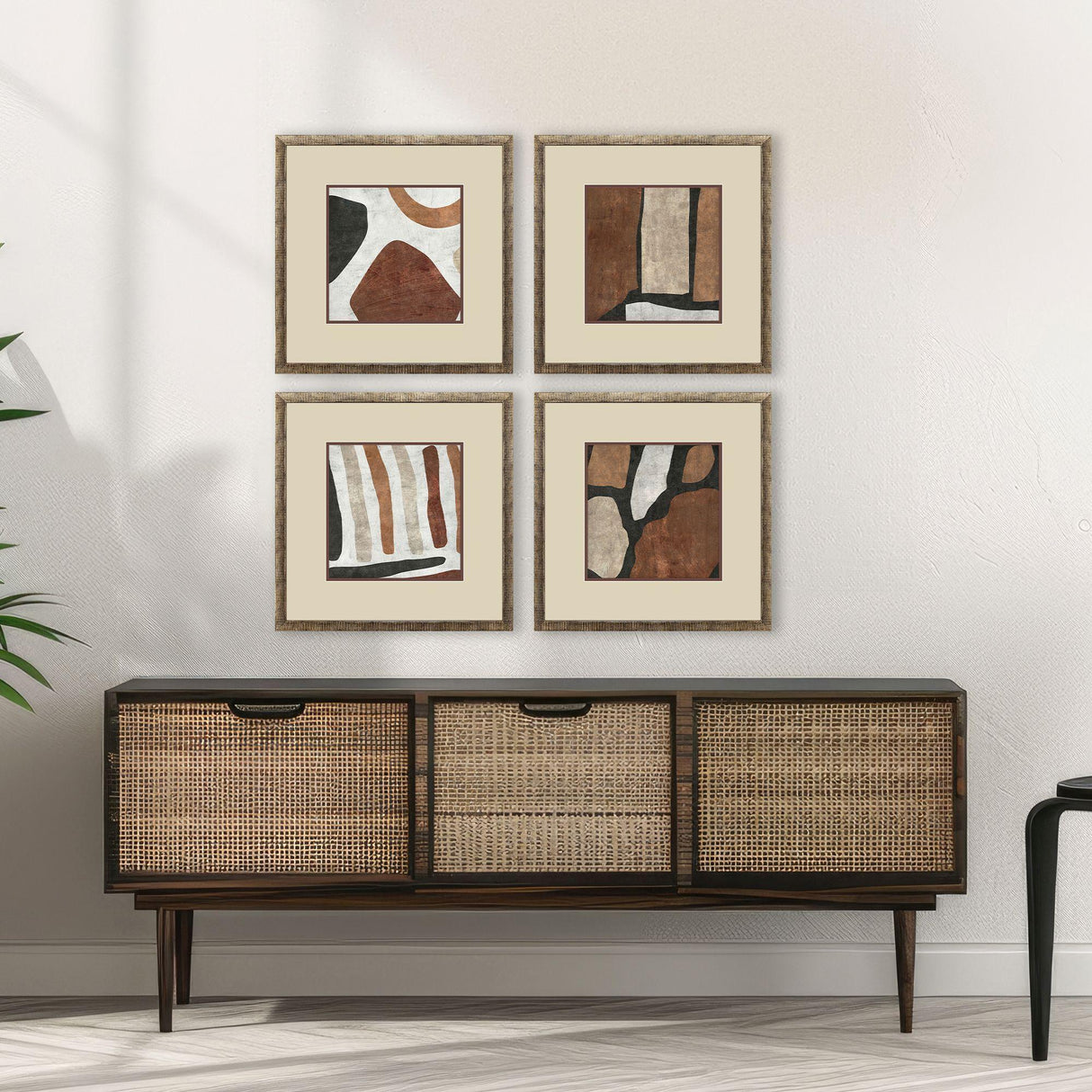 Paragon Organic Terra II S/4 Brown 17 X 17 X 1 Wall Art