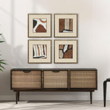 Paragon Organic Terra II S/4 Brown 17 X 17 X 1 Wall Art