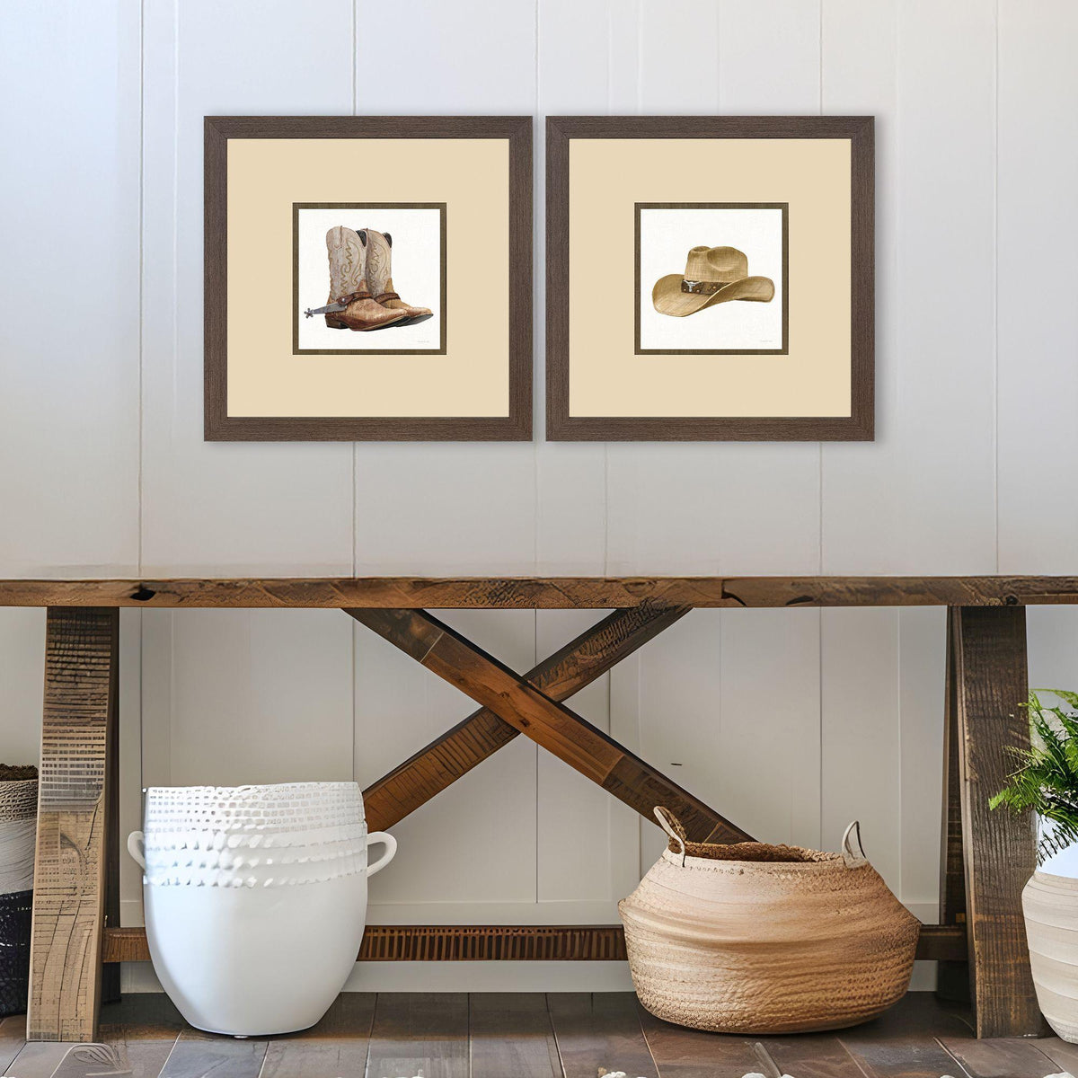 Paragon Riders of the Range S/2 Brown 23 X 23 X 2 Wall Art