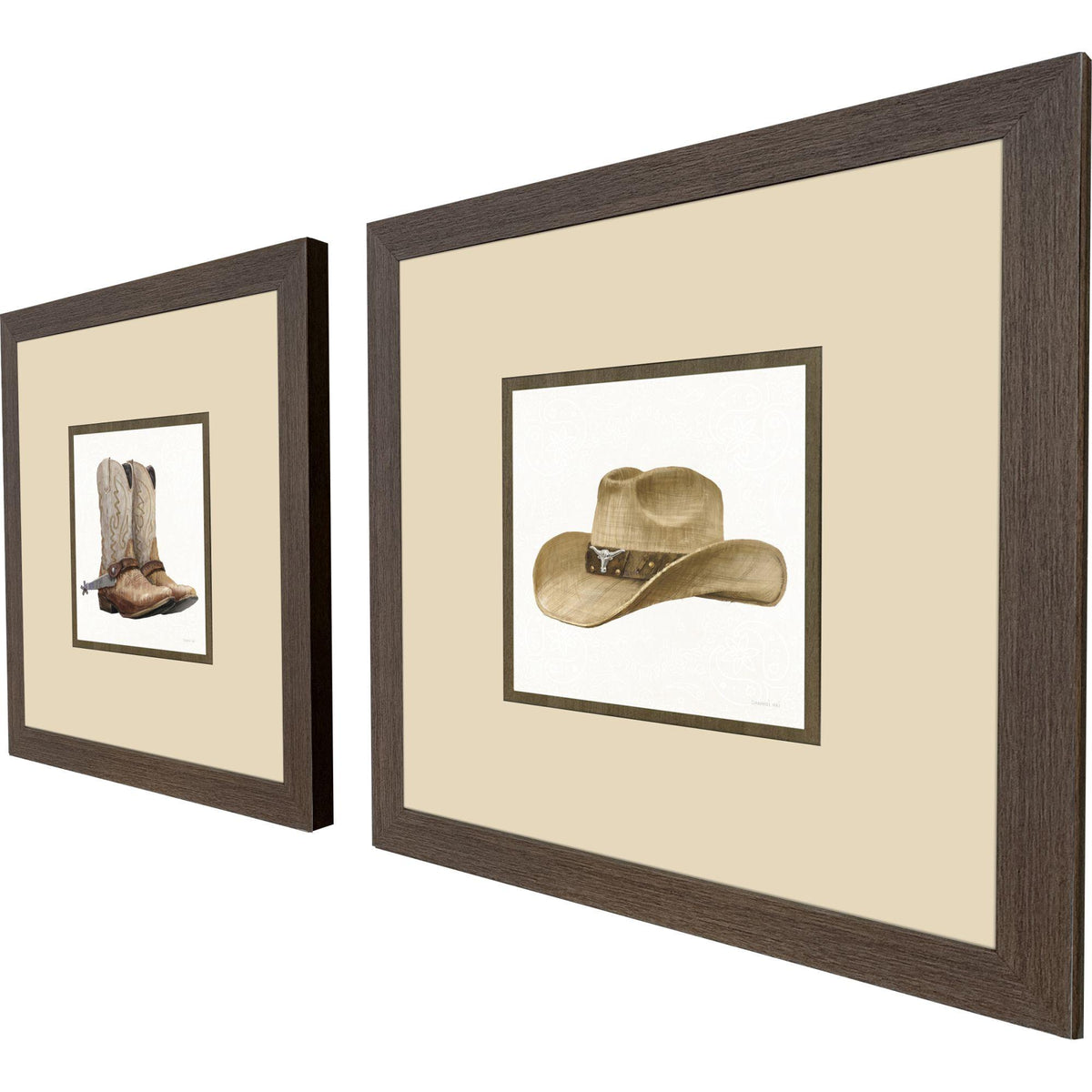 Paragon Riders of the Range S/2 Brown 23 X 23 X 2 Wall Art