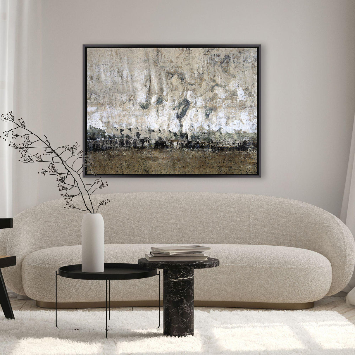 Paragon River Fog Brown 38 X 50 X 3 Wall Art